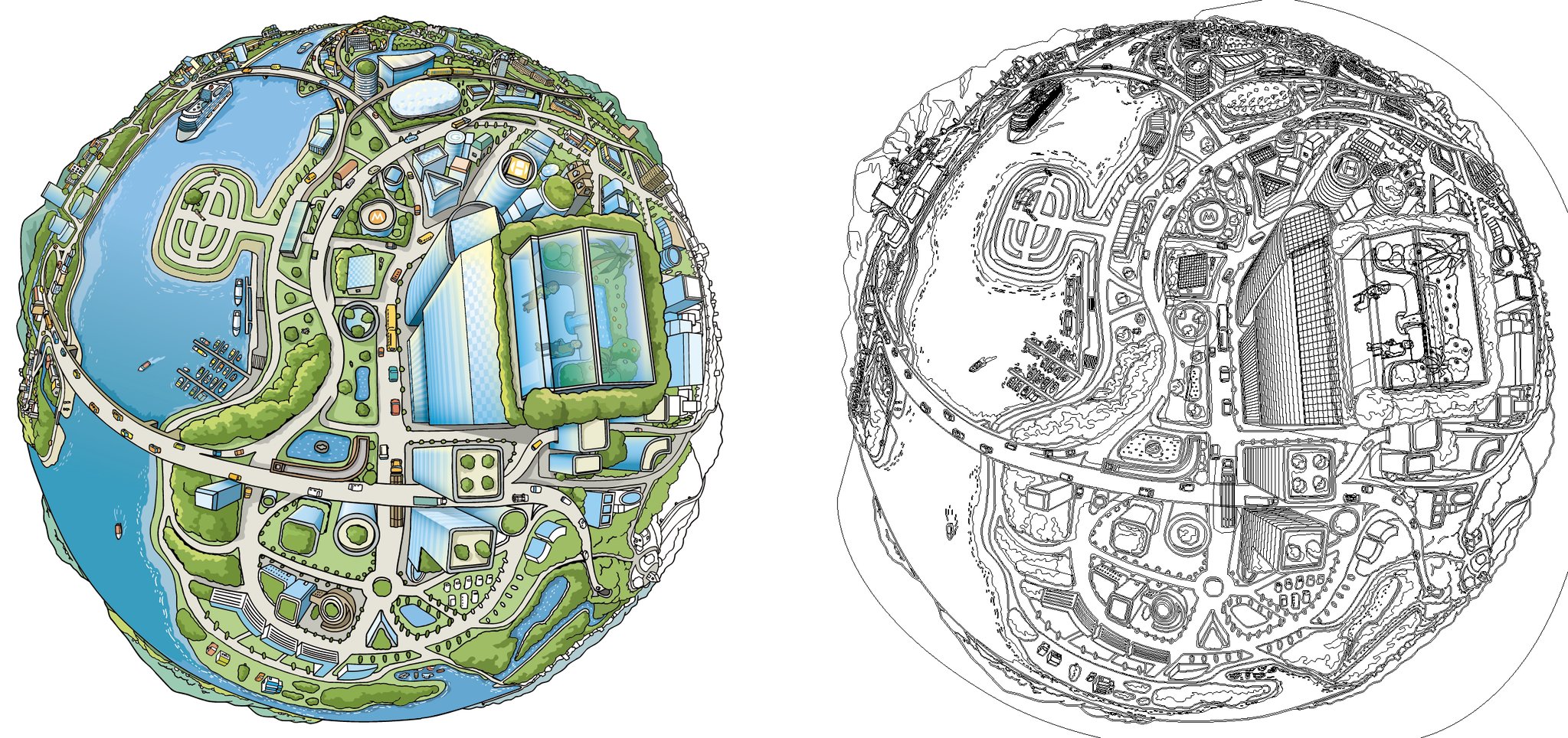 背景を上手くなりたいイラストレーターは 建築知識 19年10月号を読もう 背景 風景 パース イラスト Genki Wi Fi